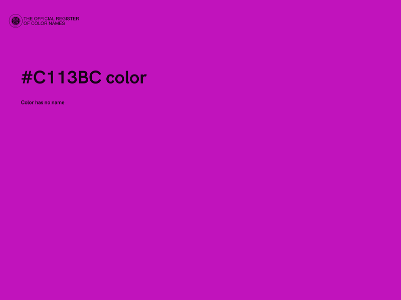 #C113BC color image