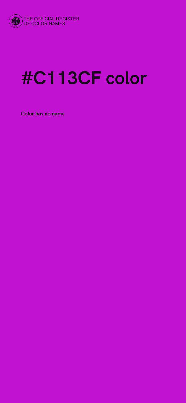 #C113CF color image