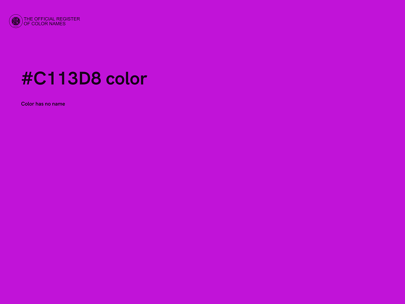 #C113D8 color image