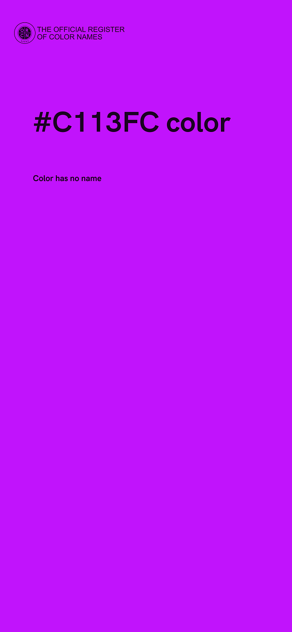 #C113FC color image