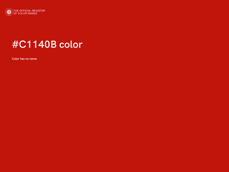 #C1140B color image