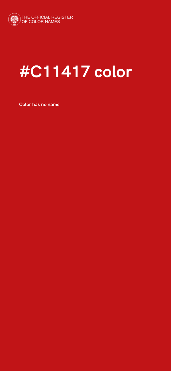 #C11417 color image
