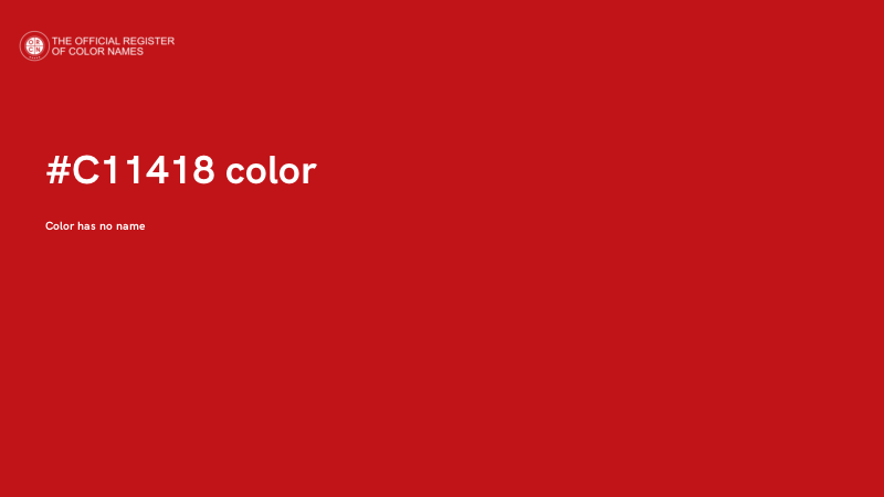 #C11418 color image