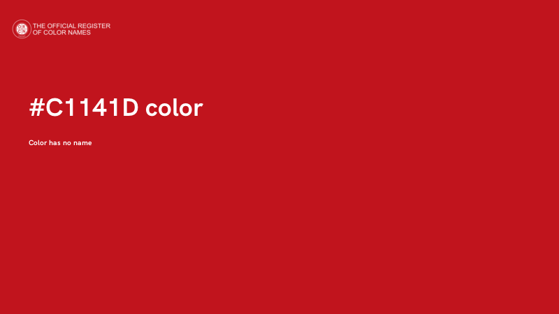 #C1141D color image