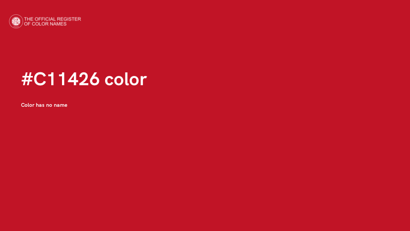 #C11426 color image