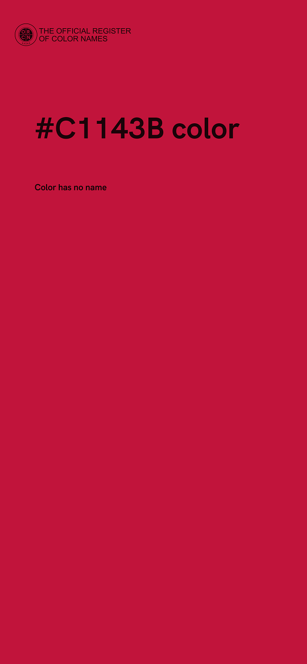 #C1143B color image