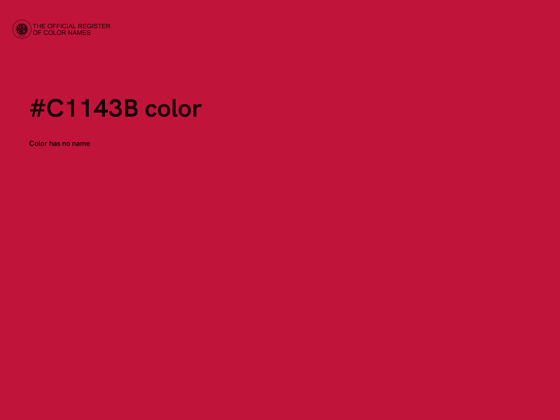 #C1143B color image