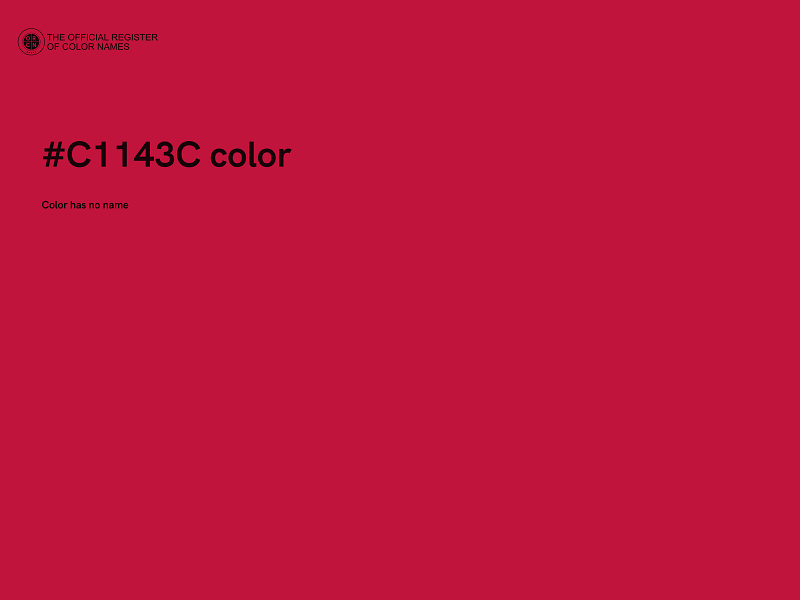 #C1143C color image