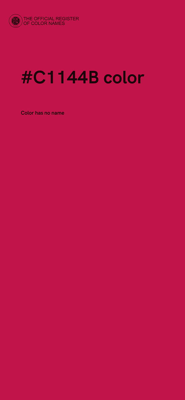 #C1144B color image
