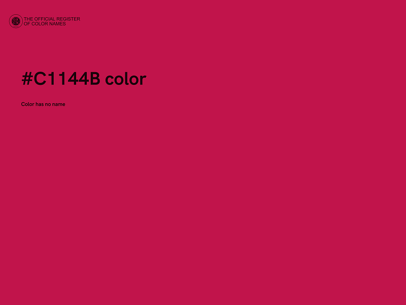 #C1144B color image