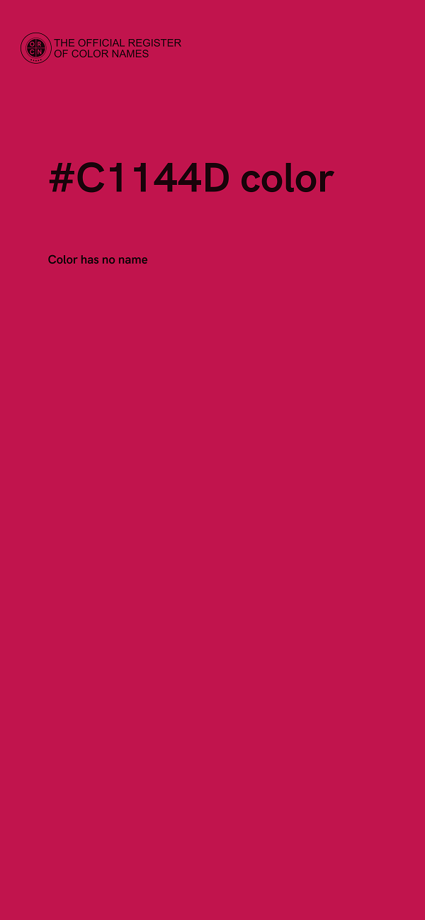 #C1144D color image