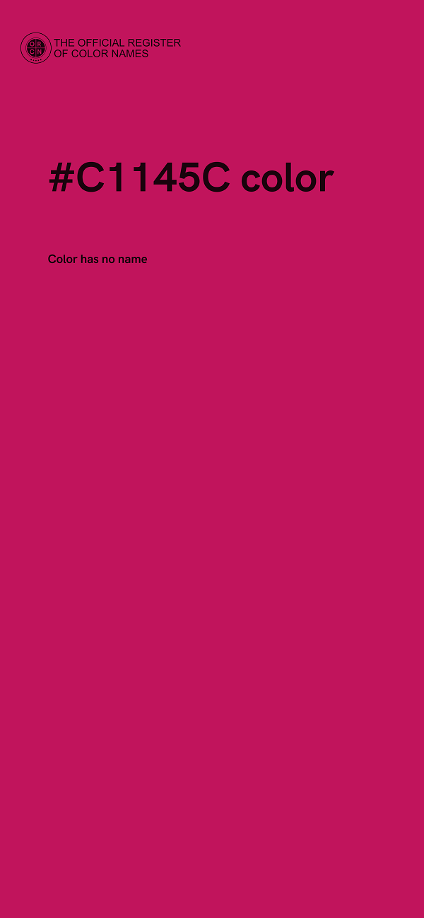 #C1145C color image