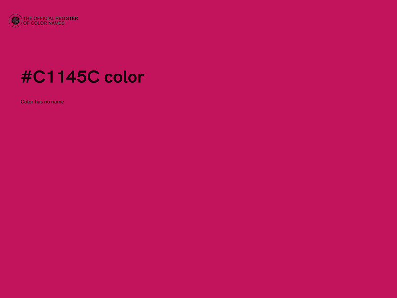 #C1145C color image