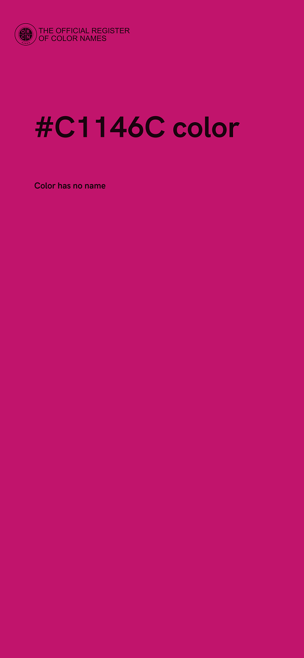#C1146C color image