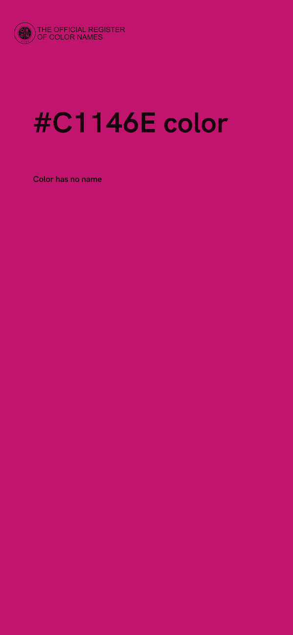 #C1146E color image