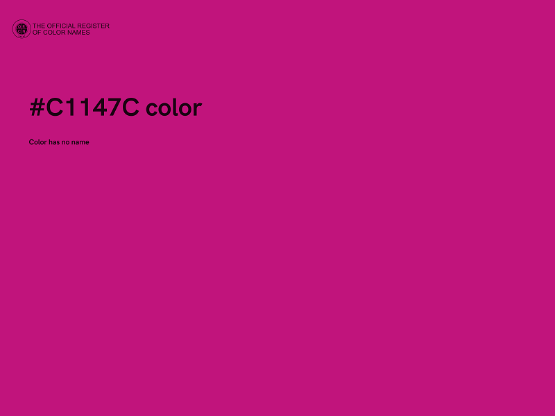 #C1147C color image