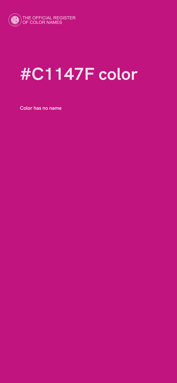 #C1147F color image
