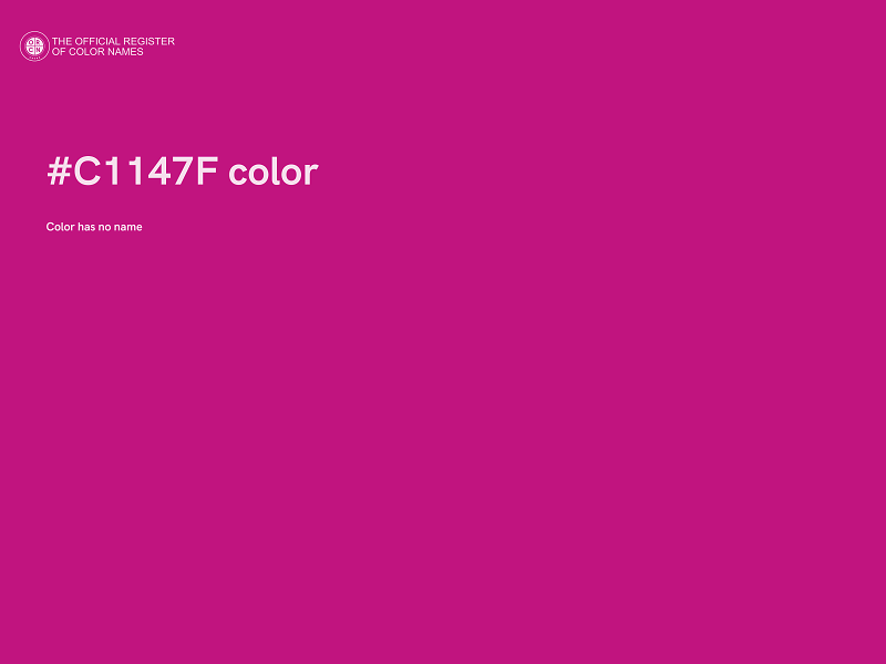 #C1147F color image