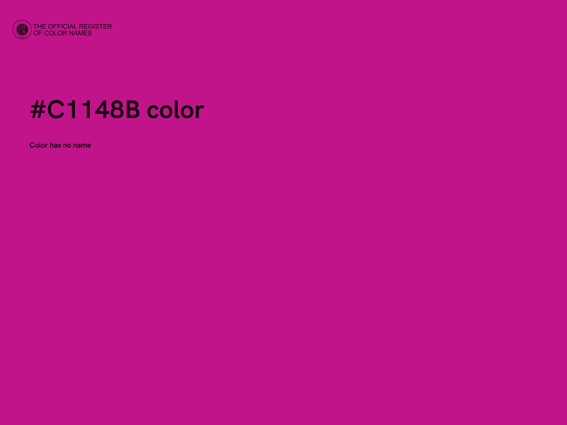 #C1148B color image