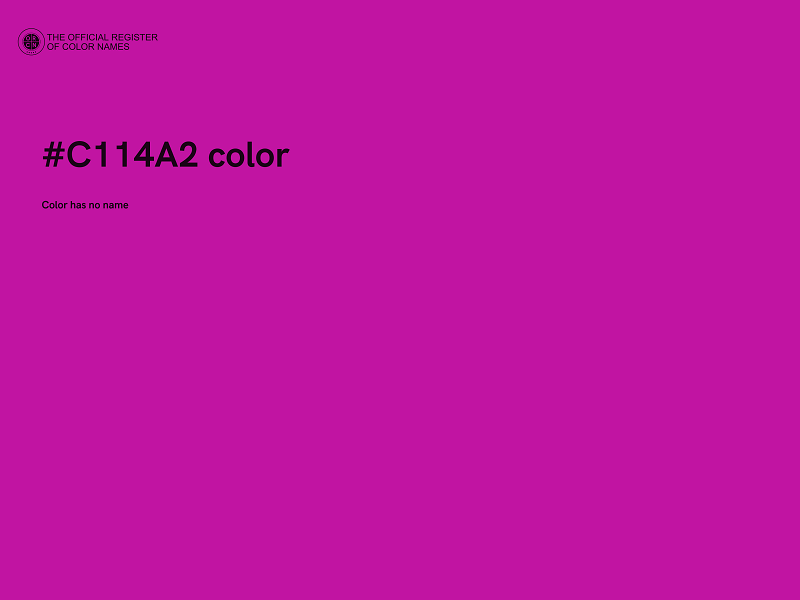 #C114A2 color image