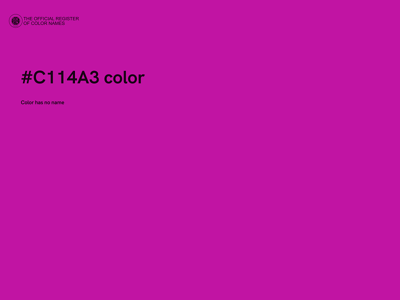 #C114A3 color image