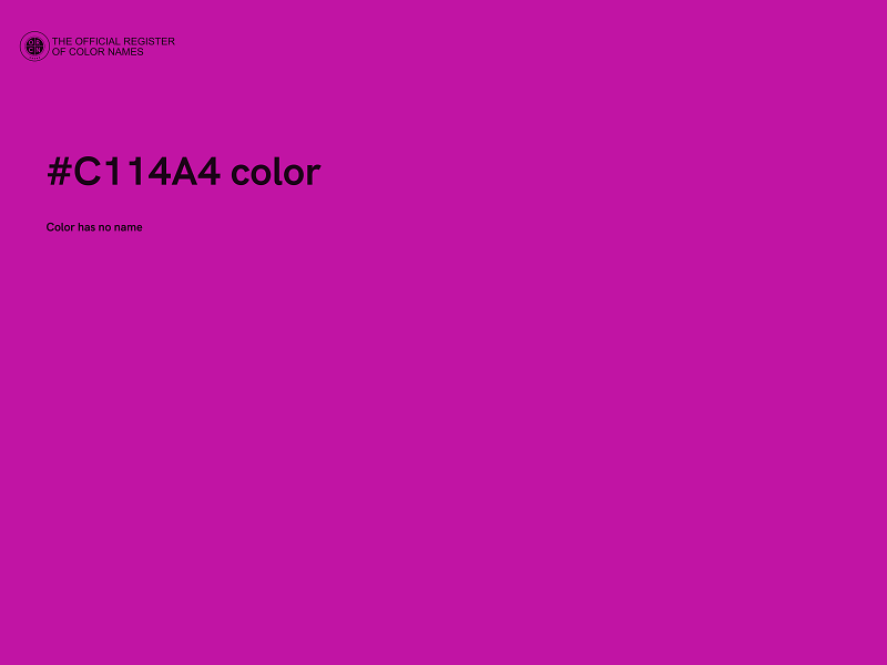 #C114A4 color image