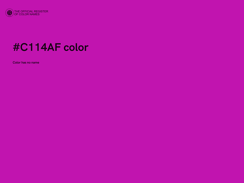 #C114AF color image