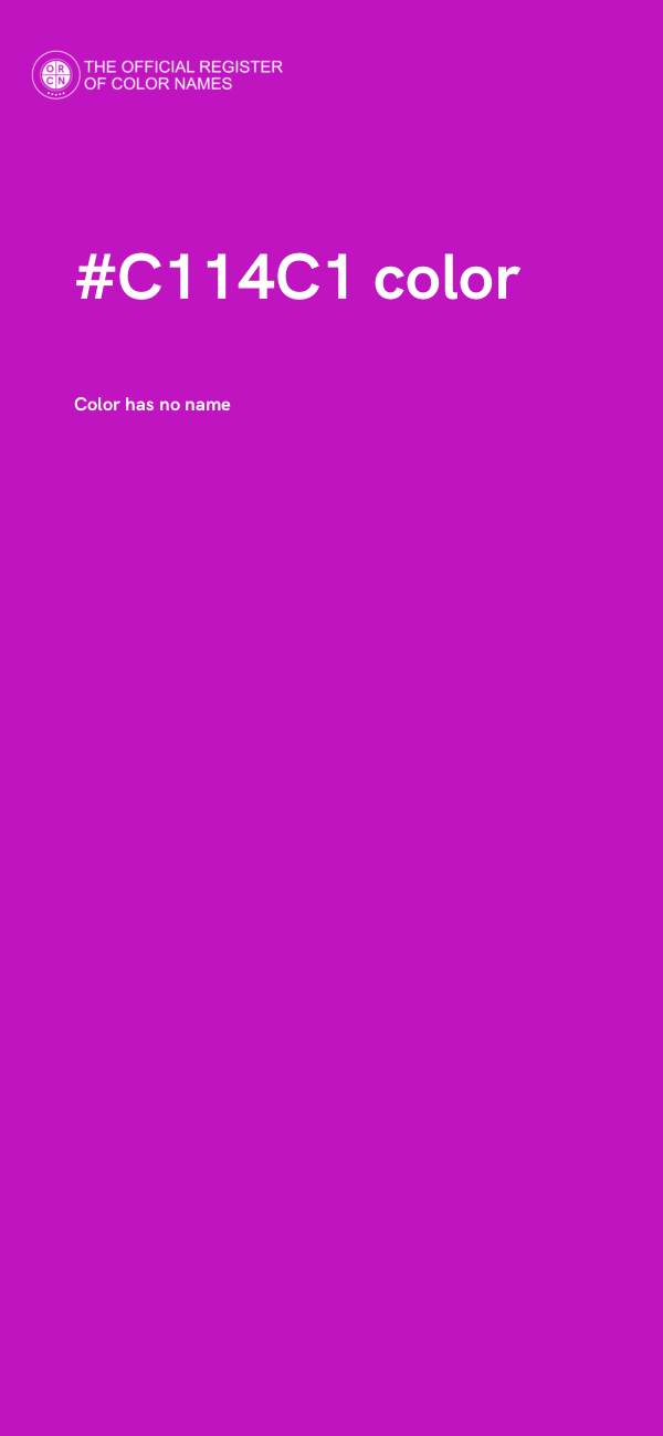 #C114C1 color image