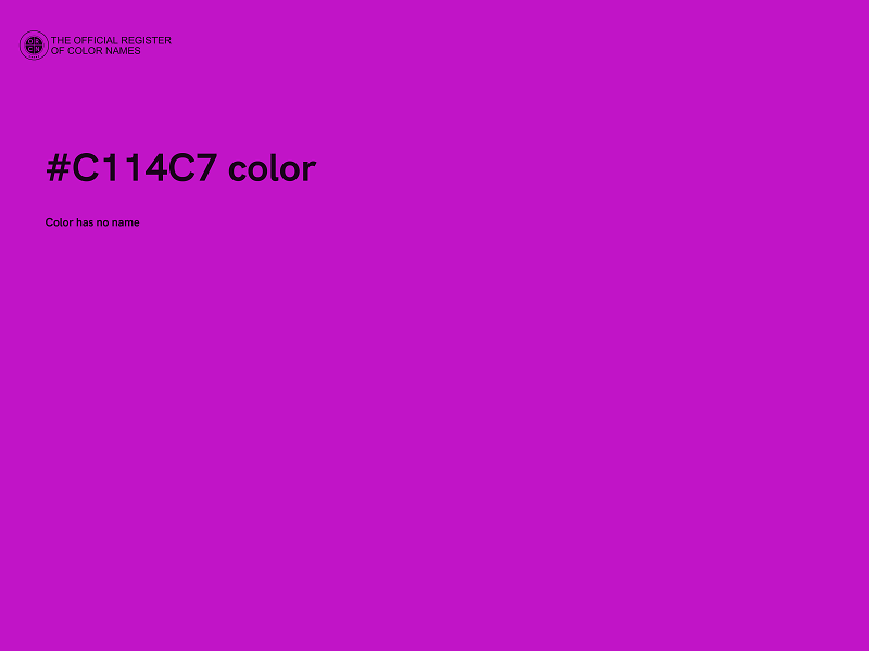 #C114C7 color image