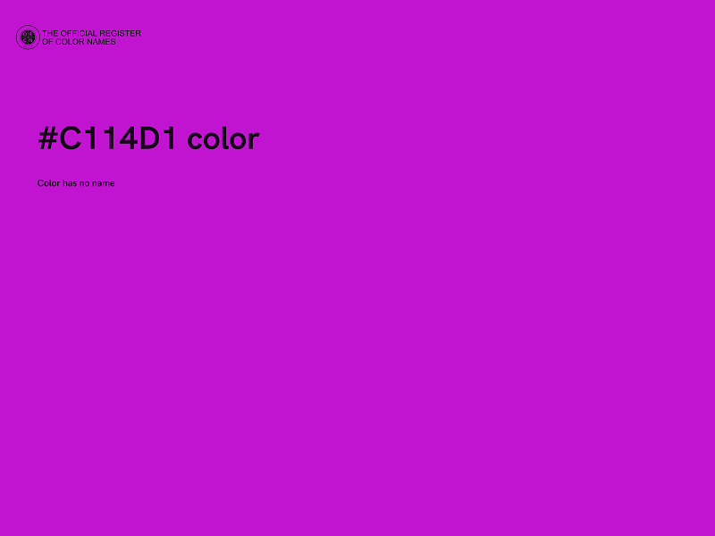 #C114D1 color image