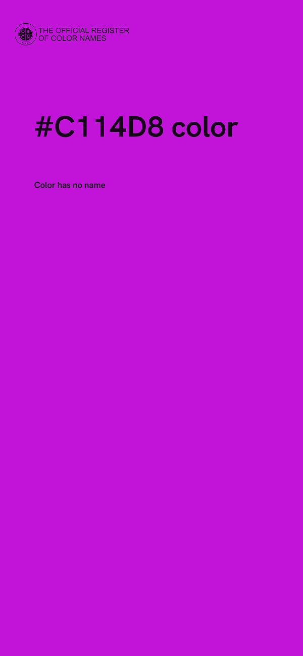 #C114D8 color image