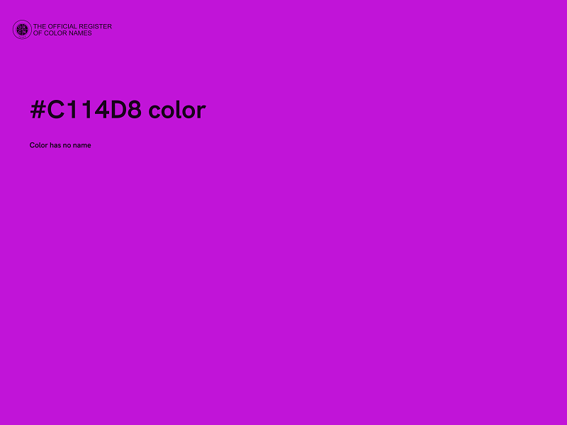 #C114D8 color image