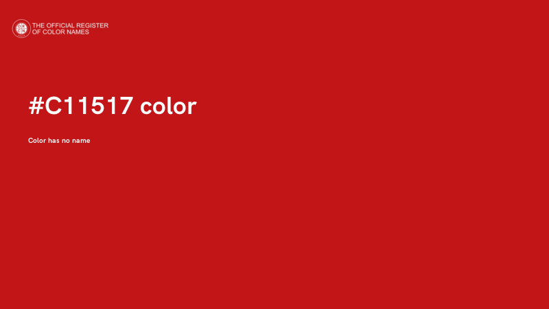 #C11517 color image