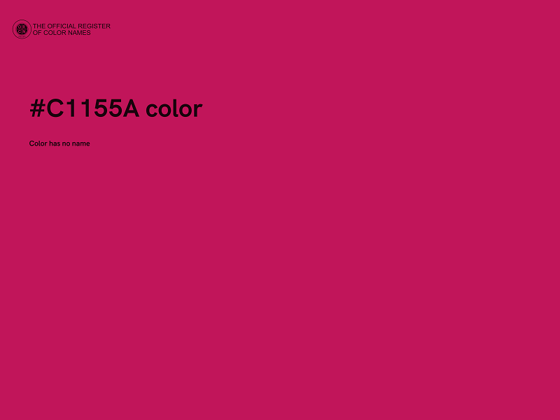 #C1155A color image