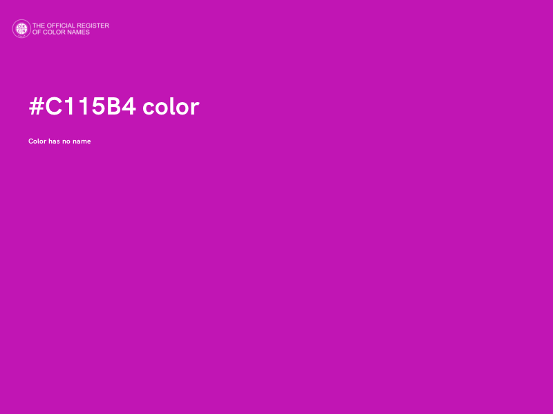 #C115B4 color image