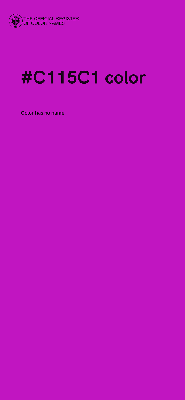 #C115C1 color image
