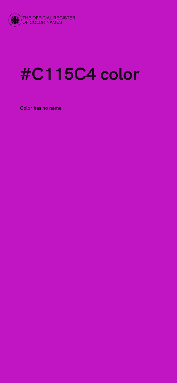 #C115C4 color image