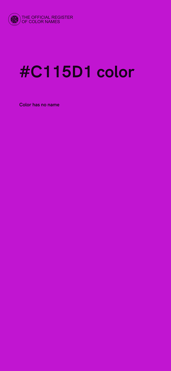 #C115D1 color image