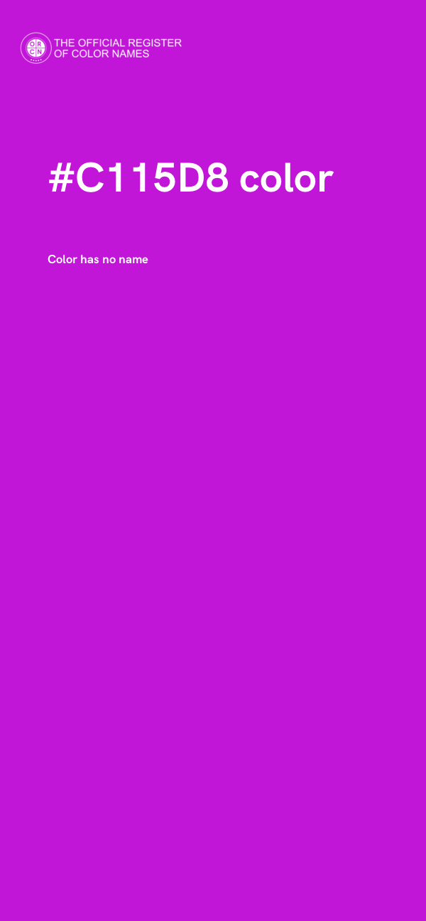 #C115D8 color image