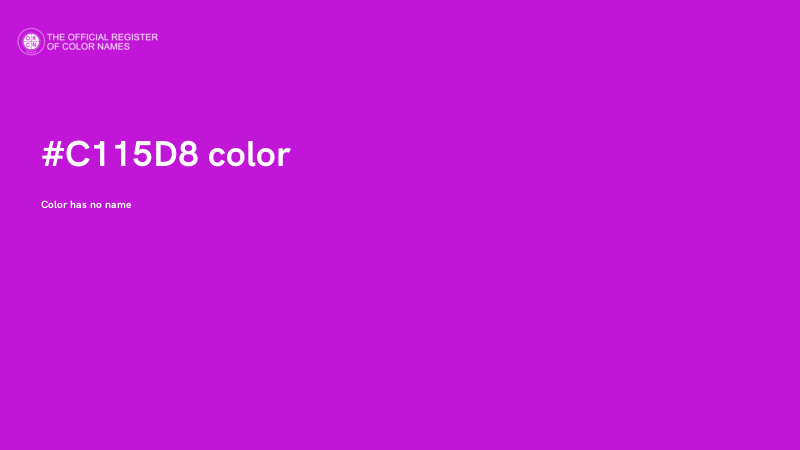 #C115D8 color image