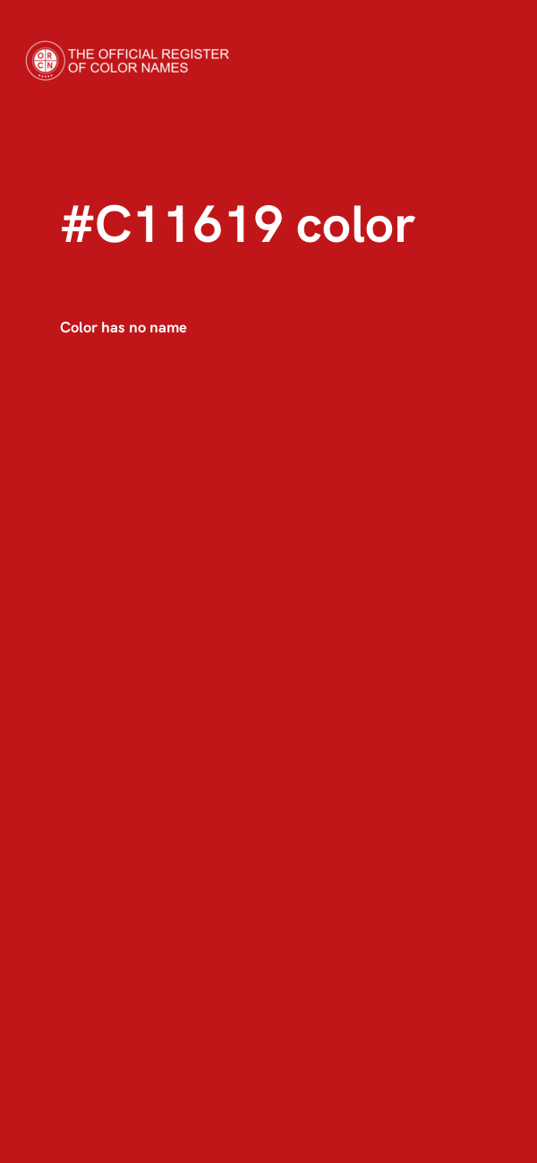 #C11619 color image