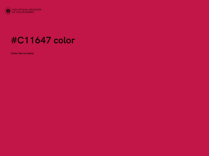 #C11647 color image