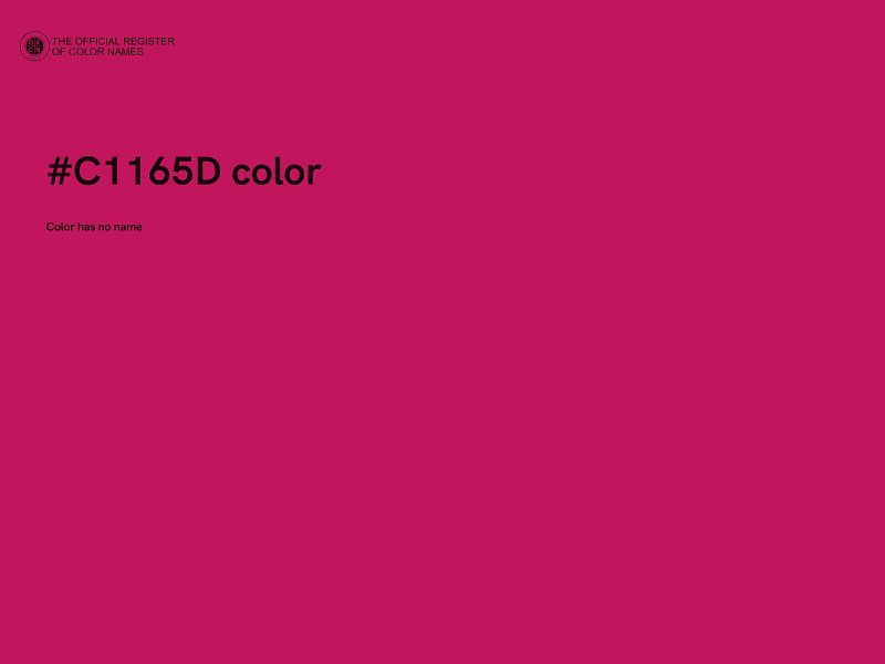 #C1165D color image