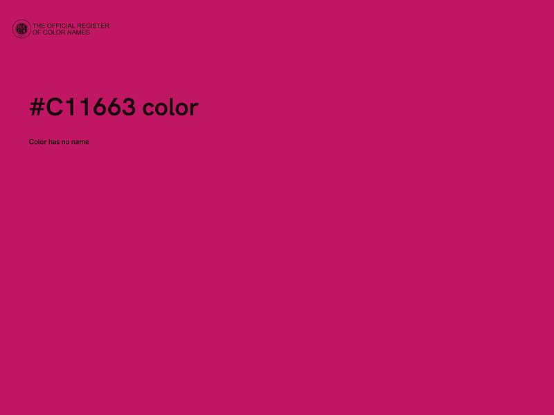 #C11663 color image