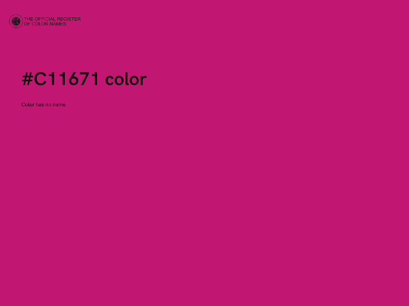 #C11671 color image