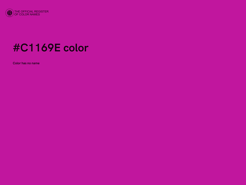 #C1169E color image