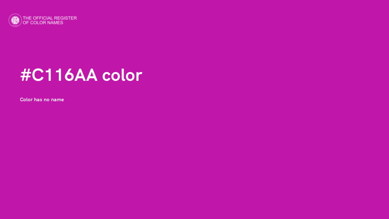 #C116AA color image