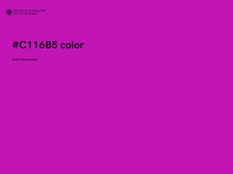 #C116B5 color image