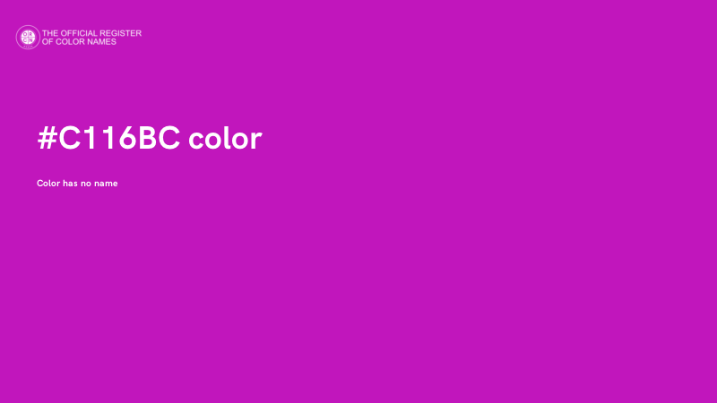 #C116BC color image