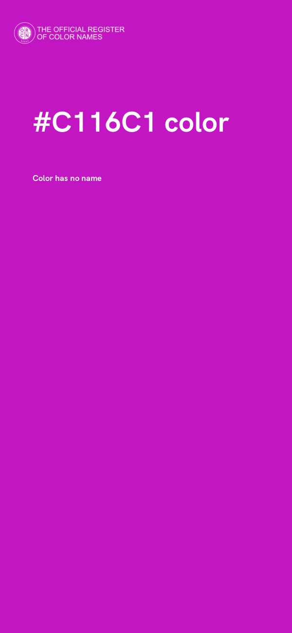 #C116C1 color image
